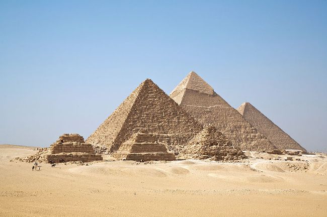 Foto der Pyramiden von Gizeh